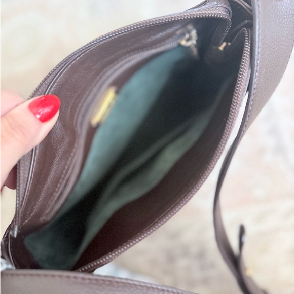 Loewe Brown and Green Leather Bag - Picture 7 of 11